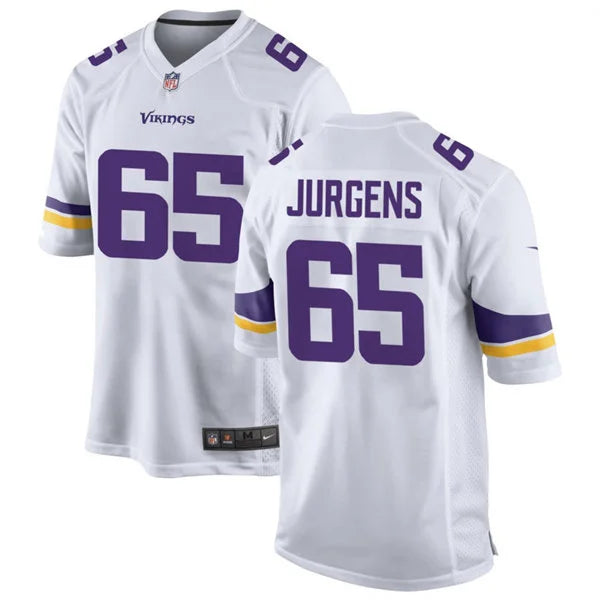 Men’s Minnesota Vikings #65 Michael Jurgens Nike White F.U.S.E. Vapor Limited Jersey