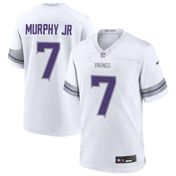 Men’s Minnesota Vikings #7 Byron Murphy Jr Nike White Alternate Vapor F.U.S.E. Winter Warrior Limited Jersey