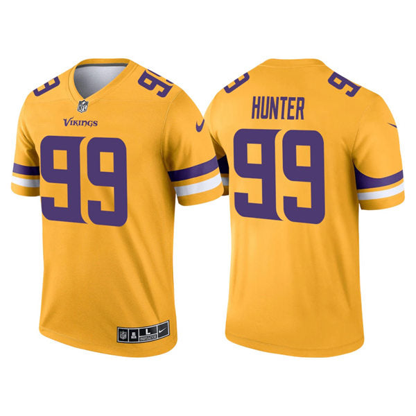 Men’s Minnesota Vikings #99 Danielle Hunter Nike Gold Inverted Limited Jersey