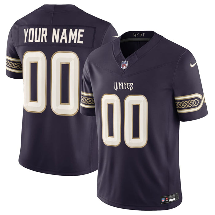 Men’s Minnesota Vikings Active Player Custom Deep Purple 2026 F.U.S.E. Rivalries Collection Limited Stitched Football Jersey