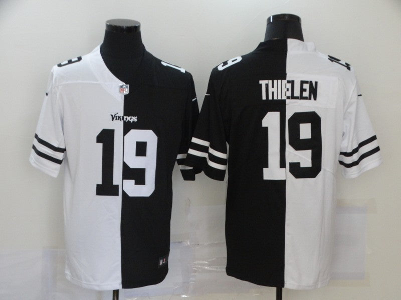 Men’s Minnesota Vikings Adam Thielen #19 Black/White Jersey