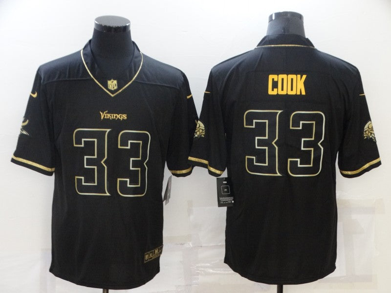 Men’s Minnesota Vikings Dalvin Cook #33 Black Jersey