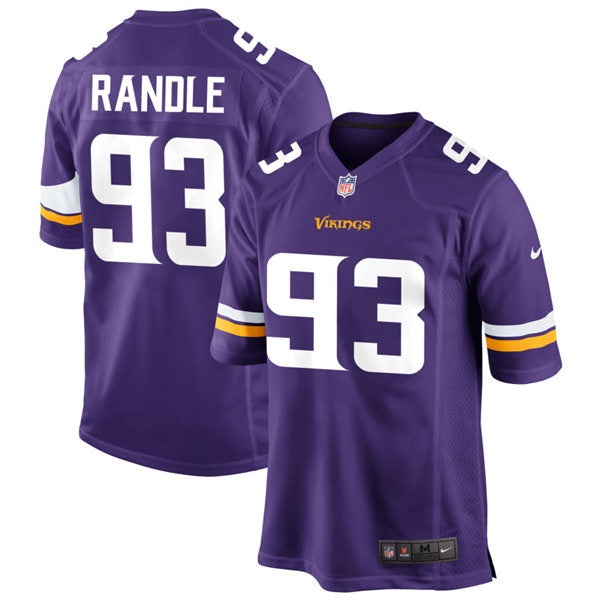 Men’s Minnesota Vikings Retired Player #93 John Randle Nike Purple Vapor Untouchable Limited Jersey