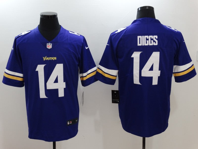Men’s Minnesota Vikings Stefon Diggs #14 Purple Jersey