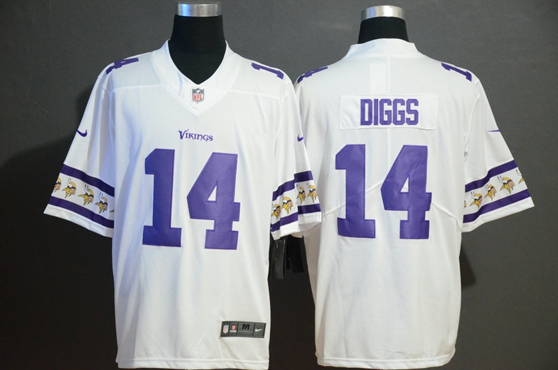 Men’s Minnesota Vikings Stefon Diggs #14 White Jersey