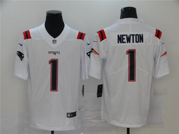 Men’s New England Patriots #1 Cam Newton White Nike Color Rush Legend Player Limited Jersey