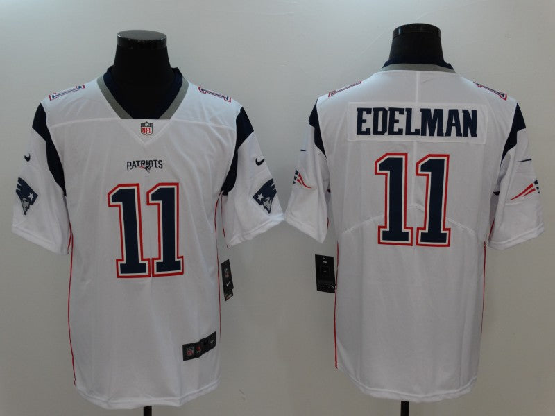 Men’s New England Patriots #11 Julian Edelman White Nike Vapor Untouchable Limited Jersey
