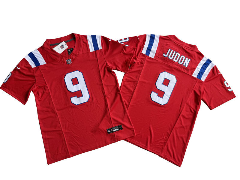 Mens New England Patriots #9 Matthew Judon Nike Red 2023 F.U.S.E. Vapor Limited Jersey