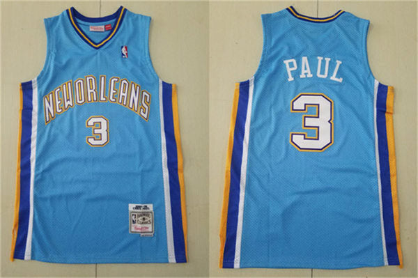 Men’s New Orleans Hornets #3 Chris Paul 2005-06 Hardwood Classics Swingman Jersey