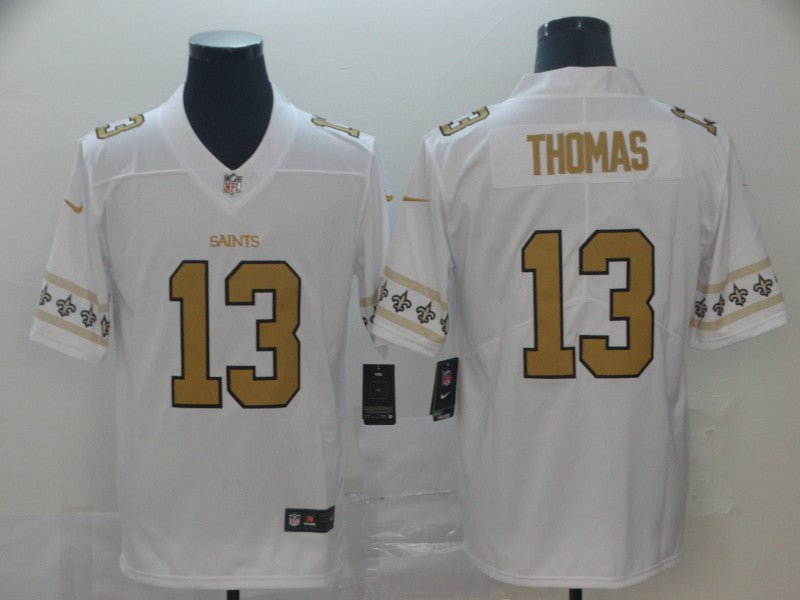 Men’s New Orleans Saints #13 Michael Thomas Nike NFL team logo cool edition jerseys
