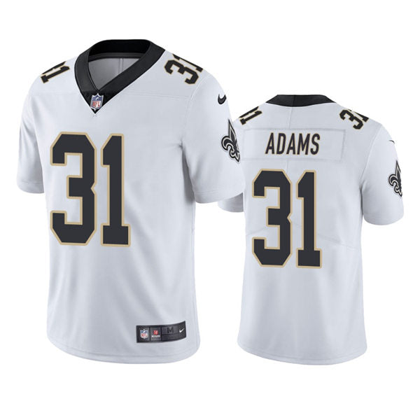 Men’s New Orleans Saints #31 Josh Adams Nike White Vapor Limited Player Jersey