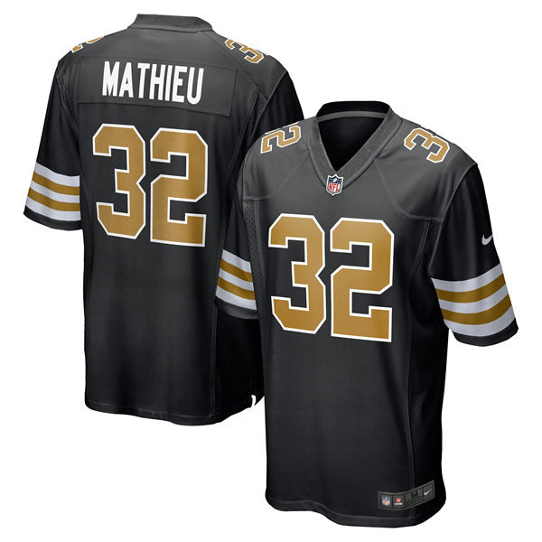 Men’s New Orleans Saints #32 Tyrann Mathieu Nike Black Alternate Limited Player Jersey