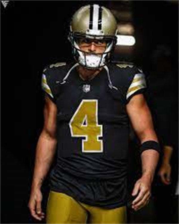 Men’s New Orleans Saints #4 Derek Carr Nike Black Alternate Limited Player Jersey
