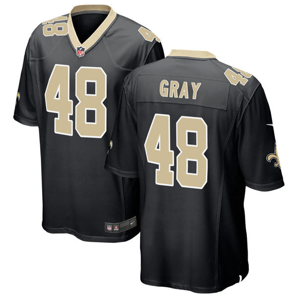 Men’s New Orleans Saints #48 J. T. Gray Nike Black Vapor Untouchable Limited Jersey