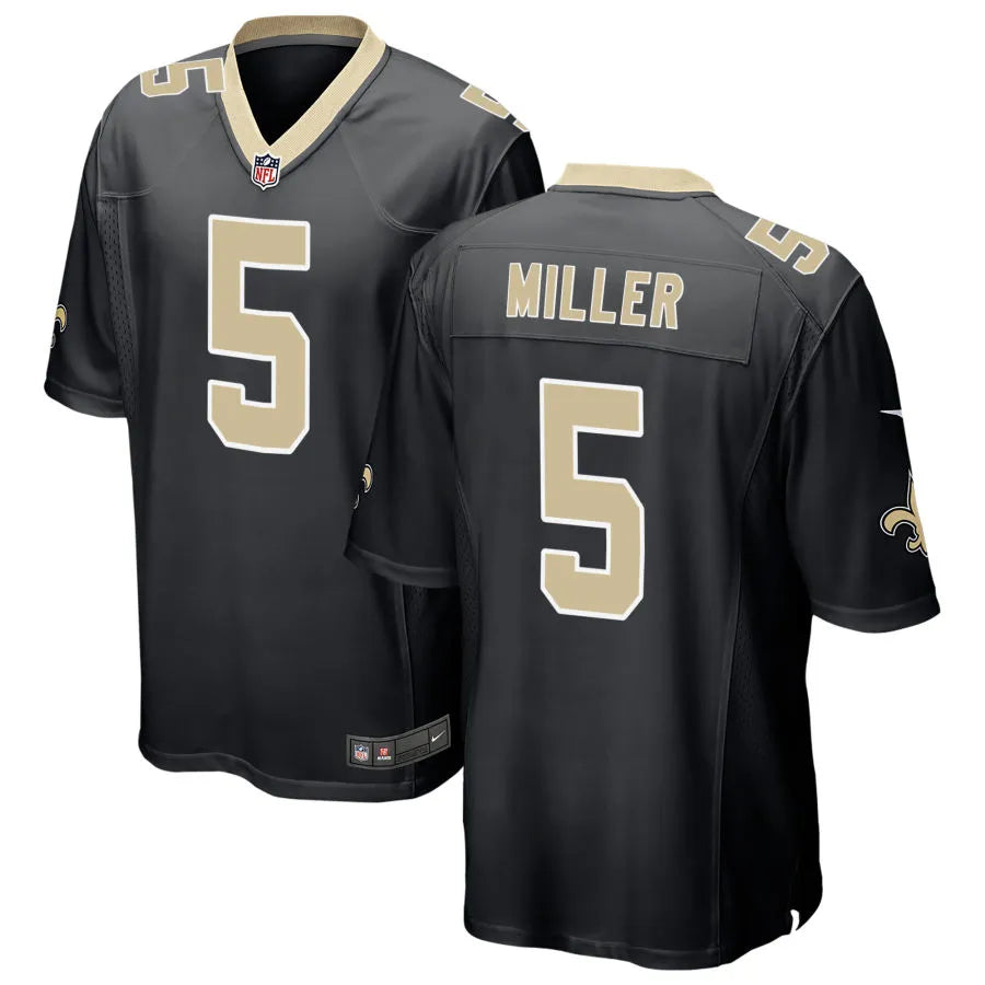 Men’s New Orleans Saints #5 Kendre Miller Nike Black Vapor Untouchable Limited Jersey