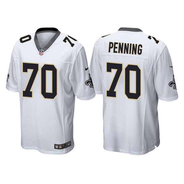 Men’s New Orleans Saints #70 Trevor Penning Nike White Vapor Limited Player Jersey