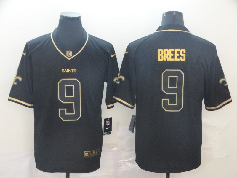 Men’s New Orleans Saints #9 Drew Brees Black Team Color Jersey