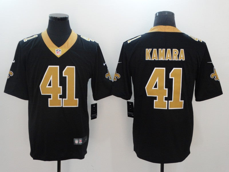Men’s New Orleans Saints Alvin Kamara #41 Black Jersey