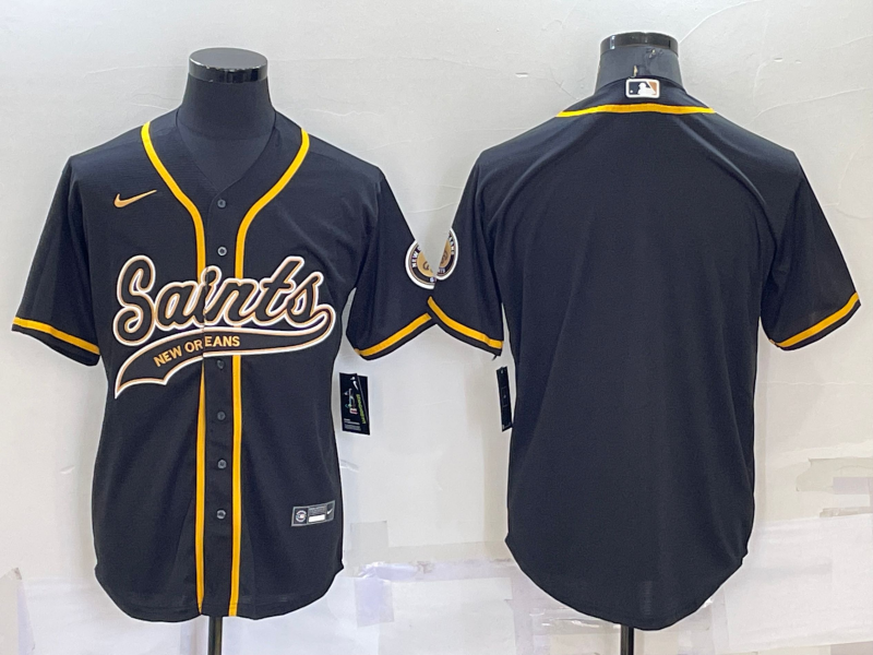 Men’s New Orleans Saints Black Blank Jersey