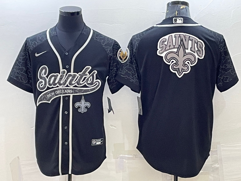Men’s New Orleans Saints Black RFLCTV Limited Jersey