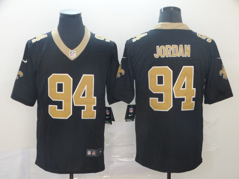 Men’s New Orleans Saints Cameron Jordan #94 Black Jersey