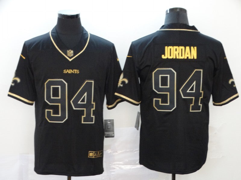 Men’s New Orleans Saints Cameron Jordan #94 Black Jersey