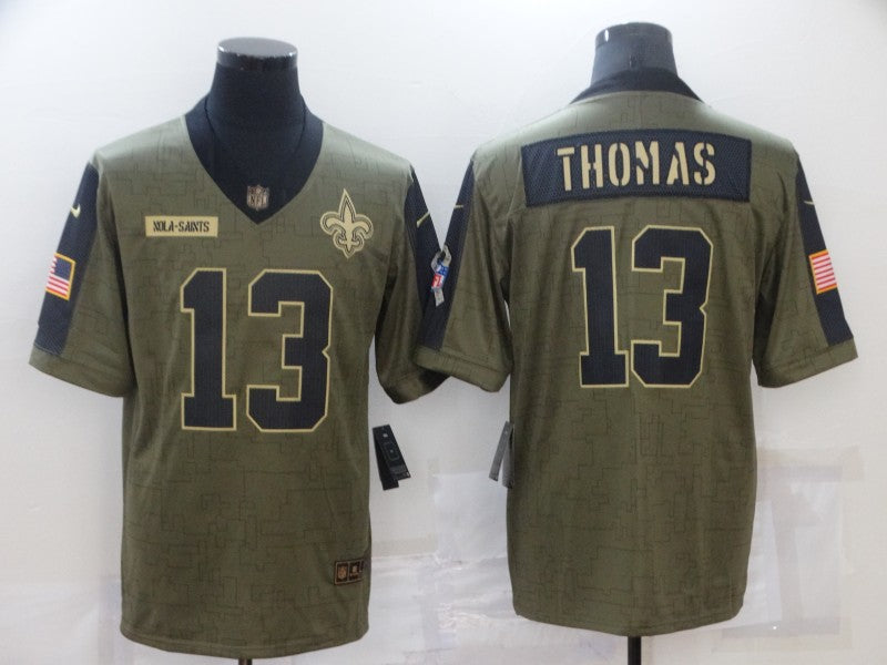 Men’s New Orleans Saints Michael Thomas #13 Brown Jersey