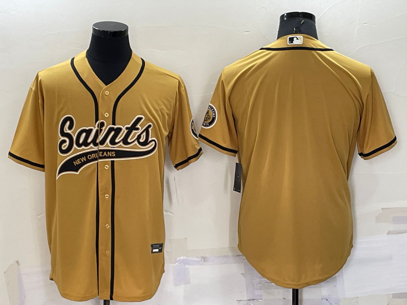 Men’s New Orleans Saints Yellow Blank Jersey