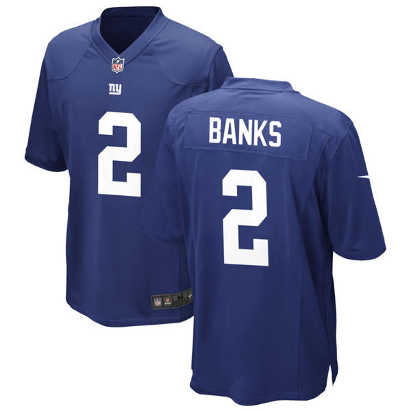 Men’s New York Giants #2 Deonte Banks Nike Royal Team Color Vapor Untouchable Limited Jersey