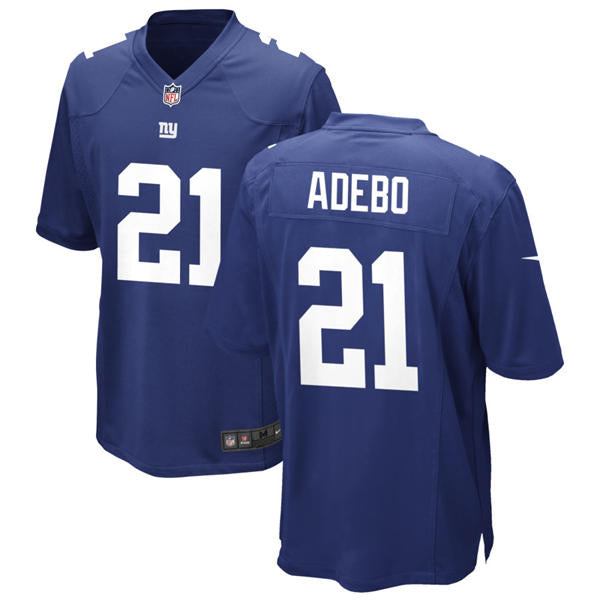 Men’s New York Giants #21 Paulson Adebo Nike Royal Team Color Vapor F.U.S.E. Limited Jersey