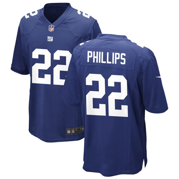Men’s New York Giants #22 Andru Phillips Nike Royal Team Color Vapor Untouchable Limited Jersey
