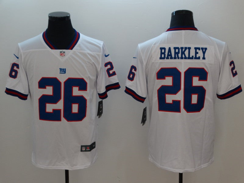 Men’s New York Giants #26 Saquon Barkley Nike White Vapor Untouchable Color Rush Limited Player Jersey