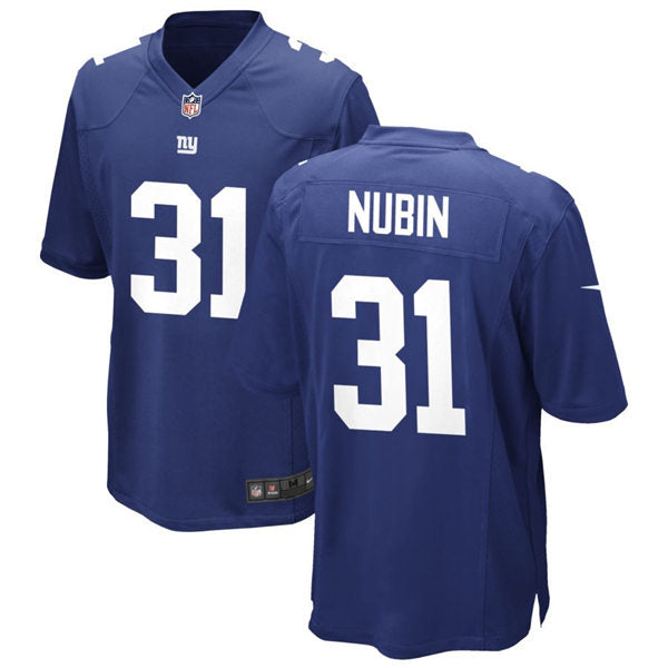 Men’s New York Giants #31 Tyler Nubin Nike Royal Team Color Vapor Untouchable Limited Jersey