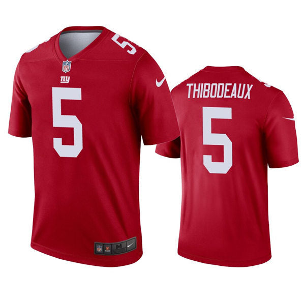 Men’s New York Giants #5 Kayvon Thibodeaux Nike Red Vapor Untouchable Limited Player Jersey