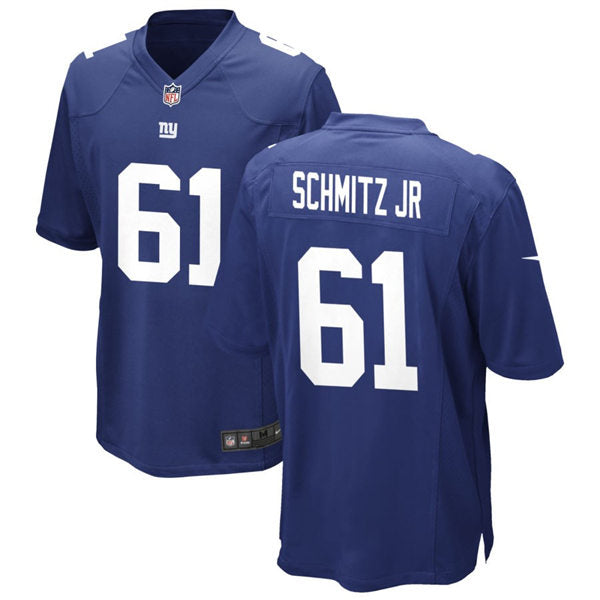 Men’s New York Giants #61 John Michael Schmitz Nike Royal Team Color Vapor Untouchable Limited Jersey