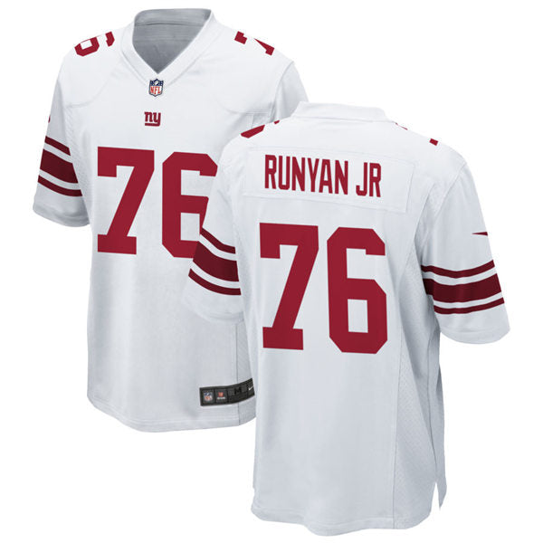 Men’s New York Giants #76 Jon Runyan Jr. Nike White Vapor Untouchable Limited Jersey