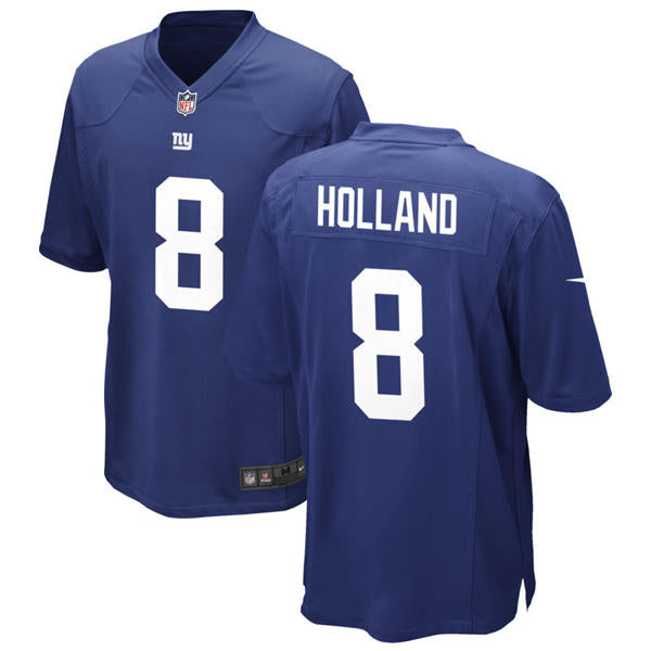 Men’s New York Giants #8 Jevon Holland Nike Royal Team Color Vapor F.U.S.E. Limited Jersey