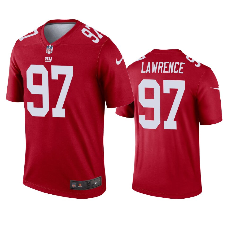 Men’s New York Giants #97 Dexter Lawrence II Nike Red Vapor Untouchable Limited Player Jersey