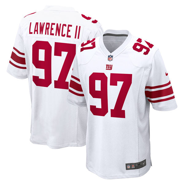 Men’s New York Giants #97 Dexter Lawrence II Nike White Vapor Untouchable Limited Jersey