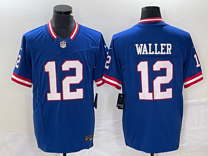 Men’s New York Giants Darren Waller #12 Royal Classic Jersey
