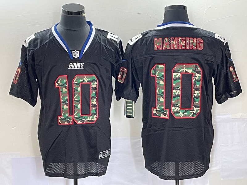 Men’s New York Giants Eli Manning #10 Black Jersey