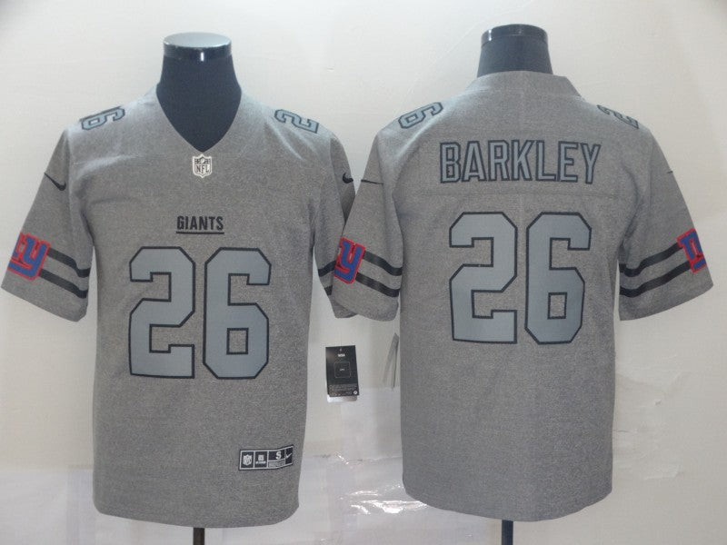 Men’s New York Giants Saquon Barkley #26 Gray Jersey