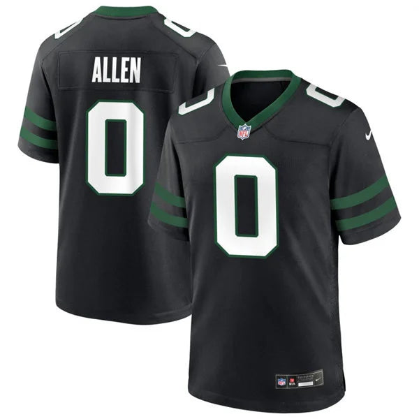 Men’s New York Jets #0 Braelon Allen Nike Black Alternate Legacy F.U.S.E. Limited Jersey