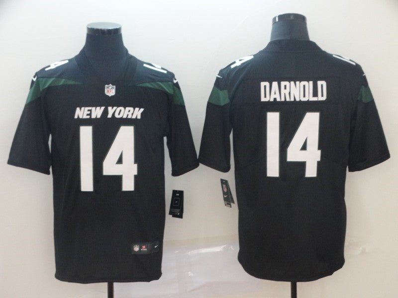 Men’s New York Jets #14 Sam Darnold Black Nike NFL Vapor Limited Jersey