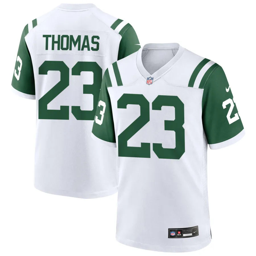 Men’s New York Jets #23 Azareye’h Thomas White Alternate Classic Limited Jersey