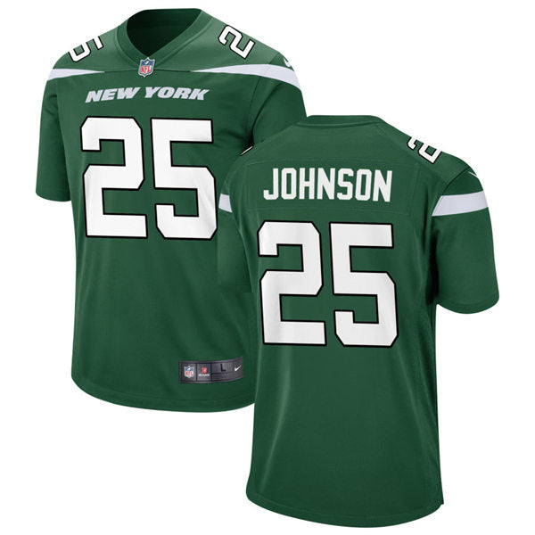 Men’s New York Jets #25 Ty Johnson Nike Gotham Green Vapor Limited Jersey