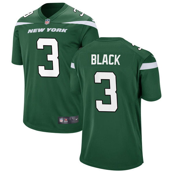 Men’s New York Jets #3 Tarik Black Nike Gotham Green Vapor Limited Jersey