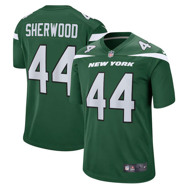 Men’s New York Jets #44 Jamien Sherwood Nike Gotham Green Vapor Limited Jersey