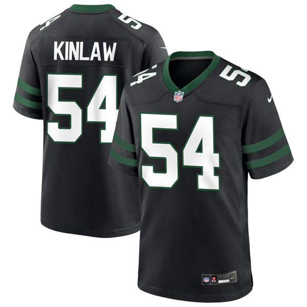 Men’s New York Jets #54 Javon Kinlaw Nike Black Alternate Legacy Game Jersey