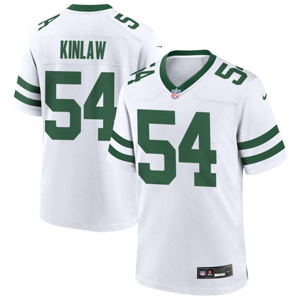Men’s New York Jets #54 Javon Kinlaw White Legacy Game Jersey